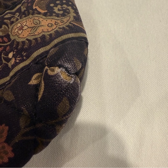 Vera Bradley Cosmetic Pouch in Vintage Retired Black Walnut Pattern - Picture 3 of 9